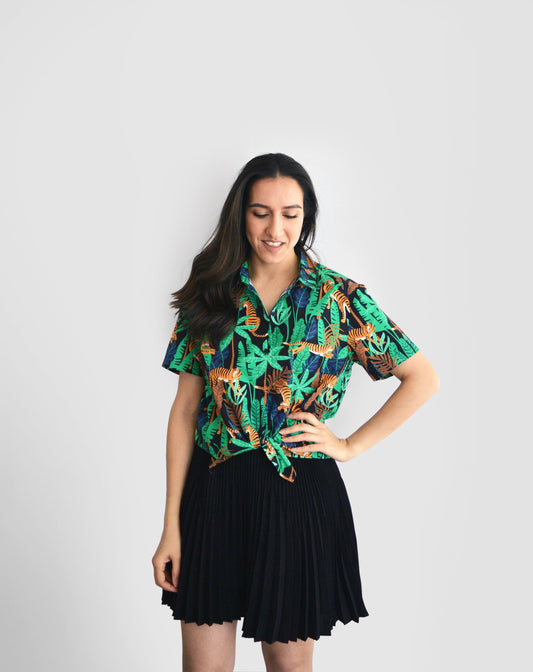 Women's Jungle Tigers Print Shirt
