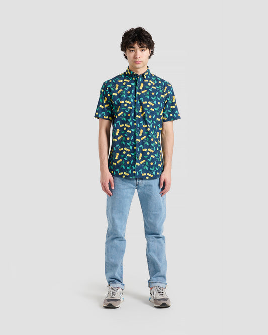 Yellow Cherries Print Shirt