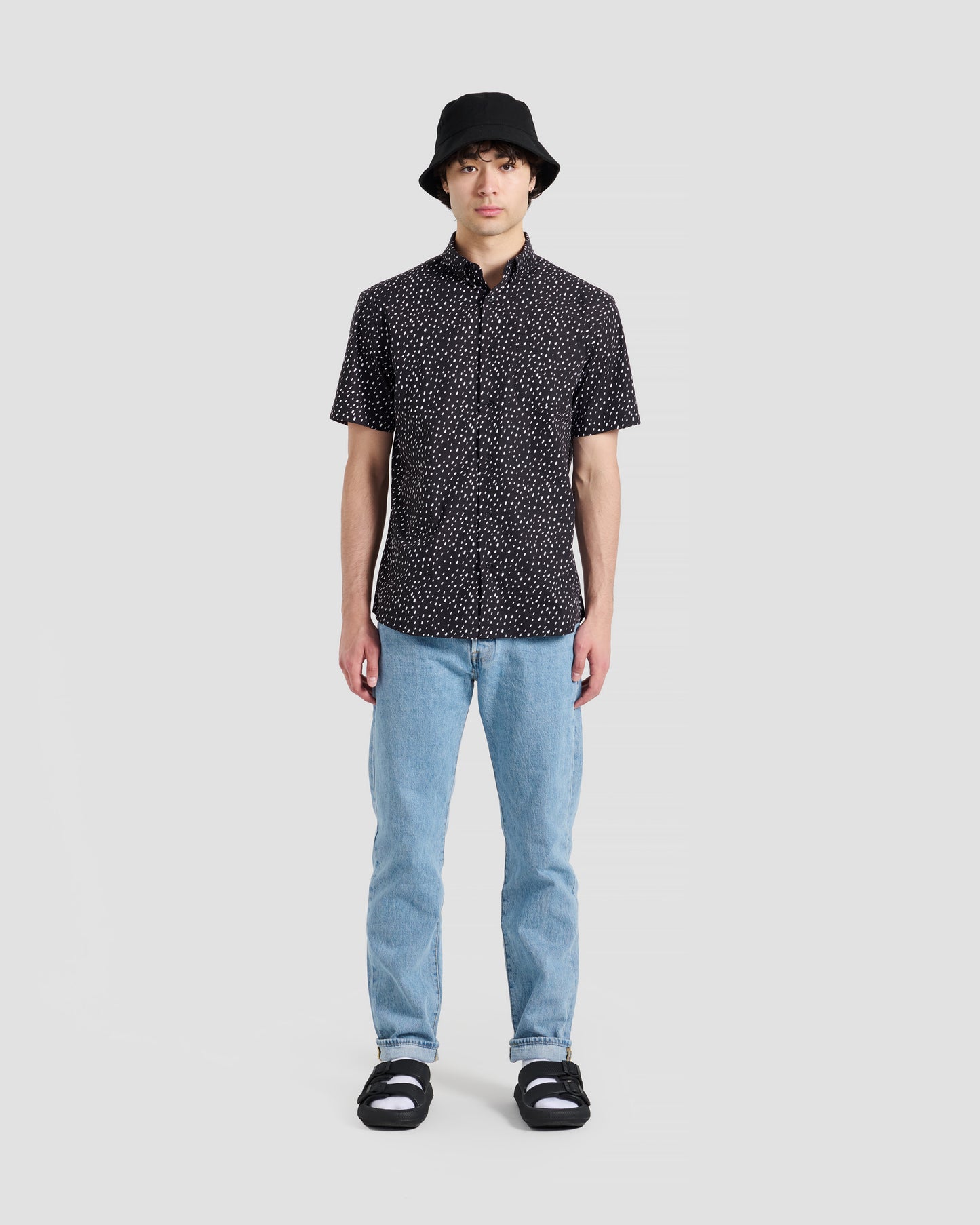 Painted Polka Dots Print Shirt