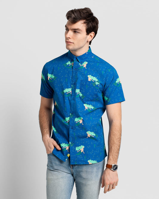 Mermaids Print Shirt