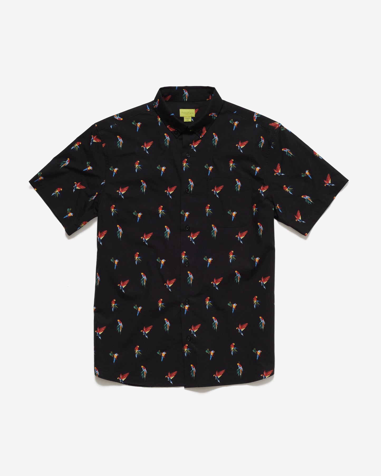 Micro Parrots Print Shirt