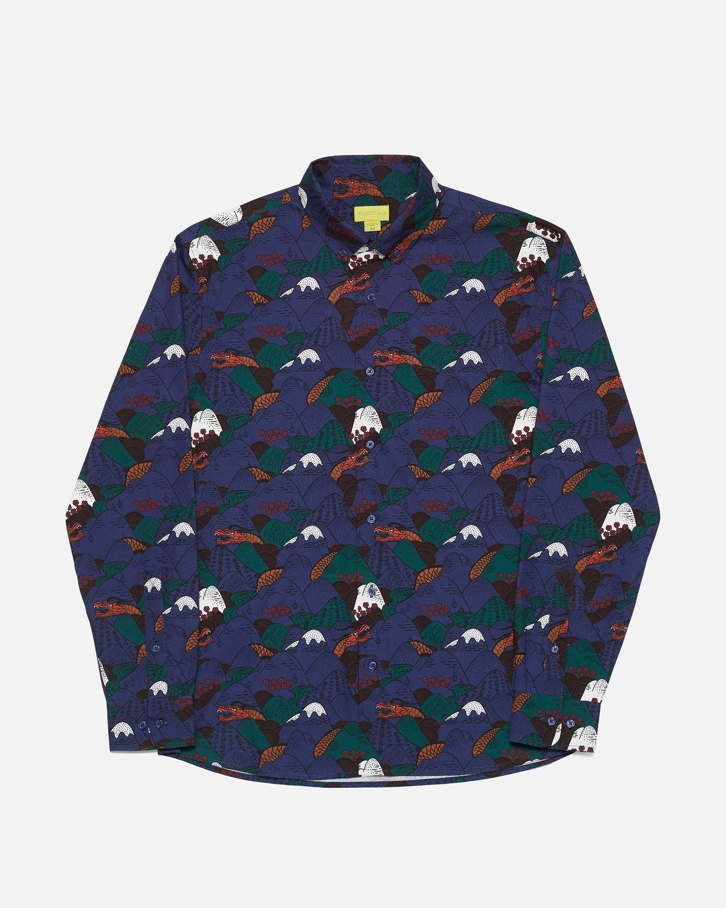 Mountain Dragon Print Shirt